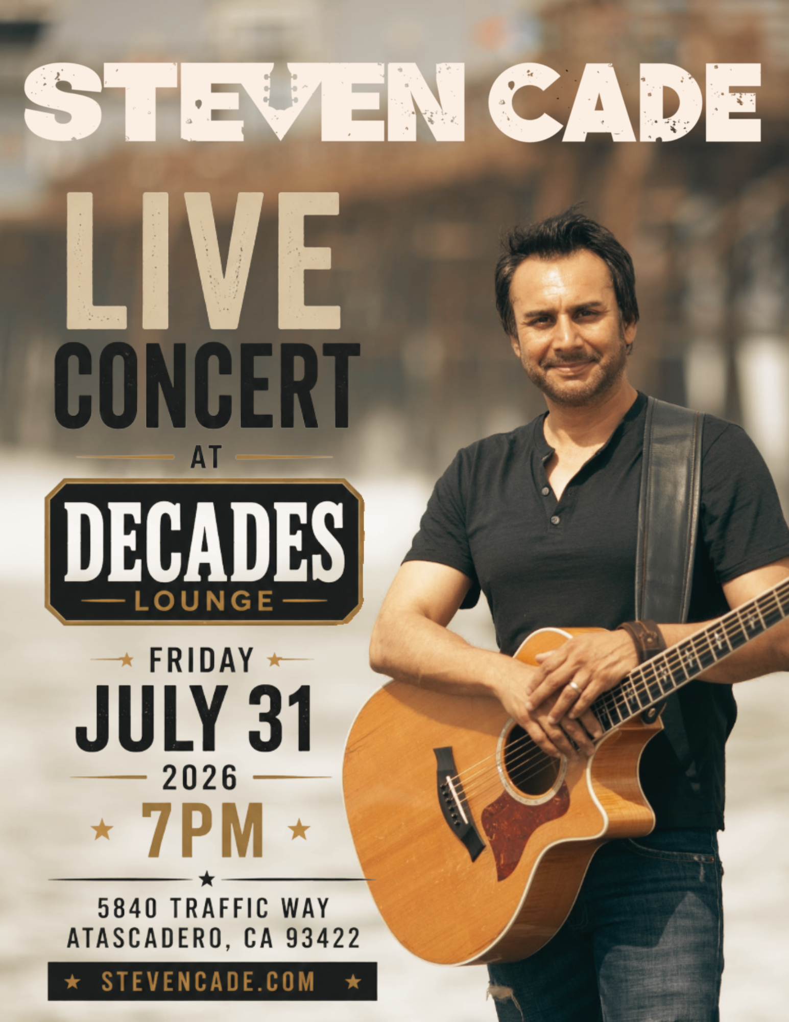 Steven Cade 7-9pm Line Dancing 9pm-Close
