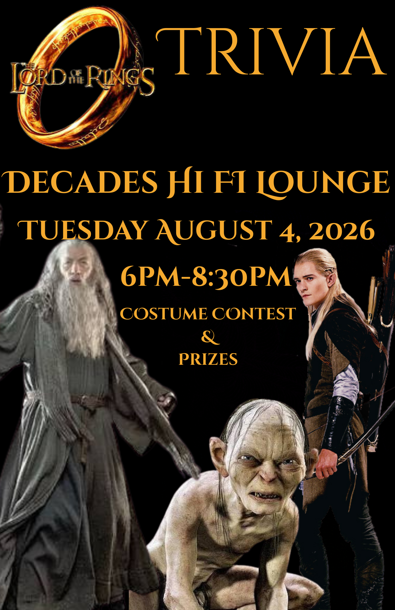 Lord of the rings Trivia 6pm
